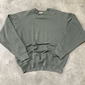 Greenish Gray Men's Crewneck